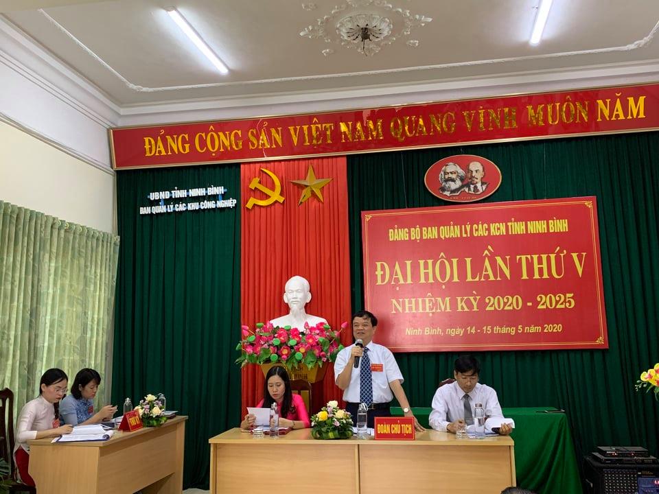 Đại hội Đảng bộ Ban Quản lý các Khu công nghiệp tỉnh Ninh Bình nhiệm kỳ 2020-2025